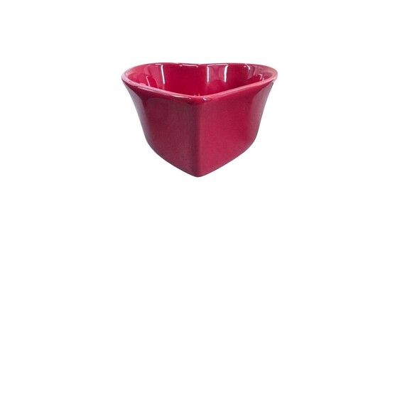 Chantal RED Heart Shaped 1 Cup Baking Dish - W/ 1 Pink & 1 Red 7oz Heart Dish - Picture 11 of 16